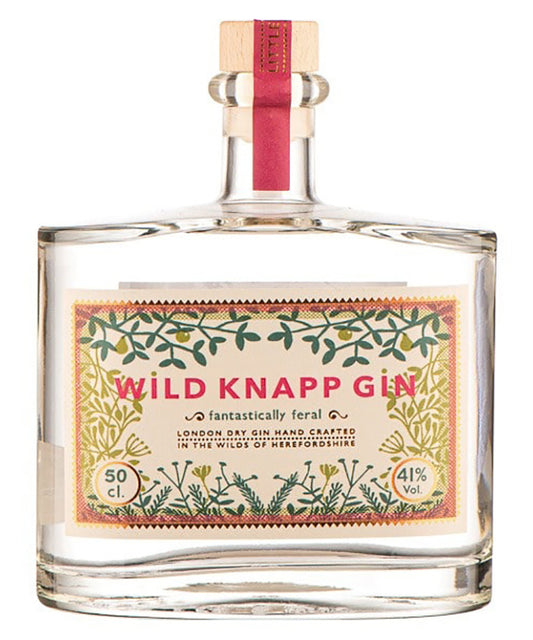 Wild Knapp Gin London Dry Gin from Herefordshire England – spirit bottle image