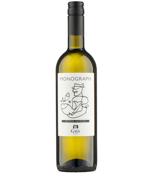 Gaia Monograph Assyrtiko 2024 Greek white wine bottle image