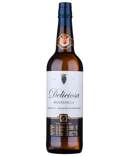 Valdespino Manzanilla Deliciosa Spanish fortified white wine – wine bottle image