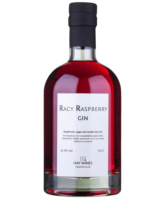 Racy Raspberry Gin Liqueur red infused spirit from London Dry Gin – spirit bottle image