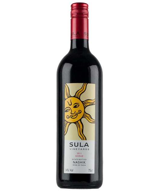 Sula Shiraz 2024 red Indian wine bottle image
