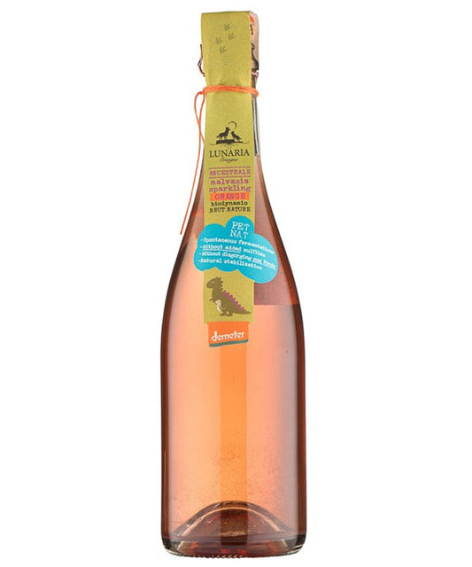 Lunaria Pet Nat Sparkling Malvasia Orange Wine 2023 Italian orange sparkling wine – wine bottle image