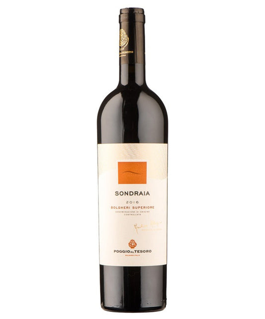 Poggio Al Tesoro Sondraia Bolgheri Superiore 2019 red Italian wine bottle image