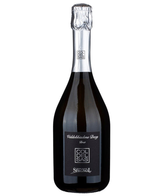 Spagnol Prosecco Col del Sas DOCG Brut 2023 Italian sparkling white wine bottle image