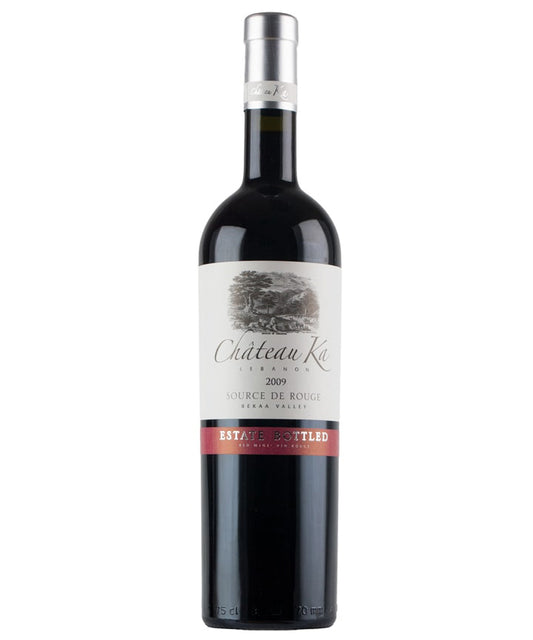 Chateau Ka Source de Rouge 2009 red Lebanese wine from Bekaa Valley – wine bottle image
