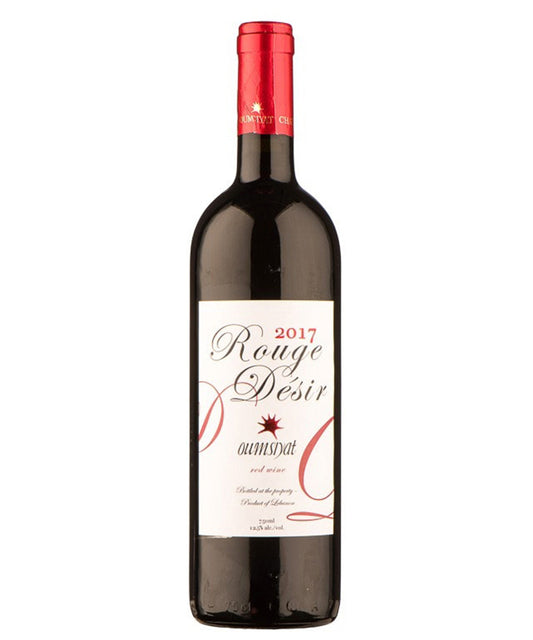 Chateau Oumsiyat Rouge Desir 2017 red Lebanese wine bottle image