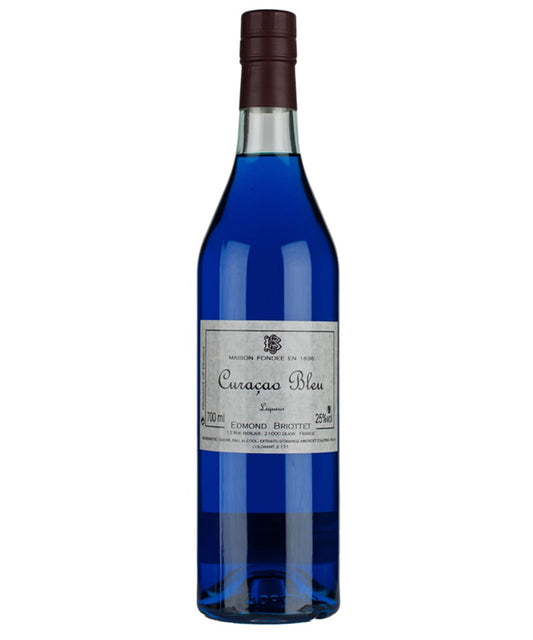 Blue Curacao Briottet blue liqueur spirit bottle image