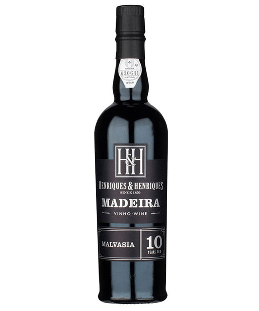 Henriques & Henriques Madeira 10 Year Old Malvasia Portuguese fortified wine 50cl – wine bottle image
