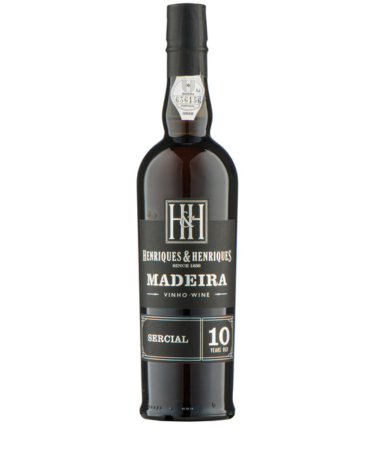 Henriques & Henriques Madeira 10 yo Sercial 50cl white fortified Portuguese wine – wine bottle image