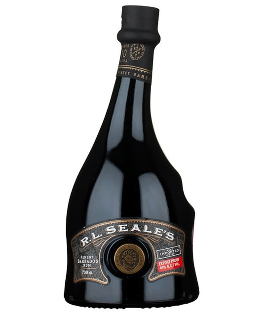 R.L Seale's 10YO Barbados Rum dark bottle from Barbados aged 10 years – spirit bottle image