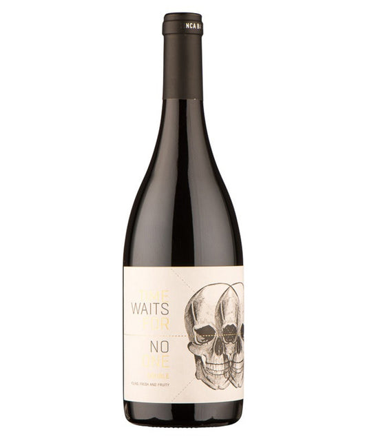 Time Waits For No One 'White Skulls' Monastrell 2023 Spanish red organic wine bottle image