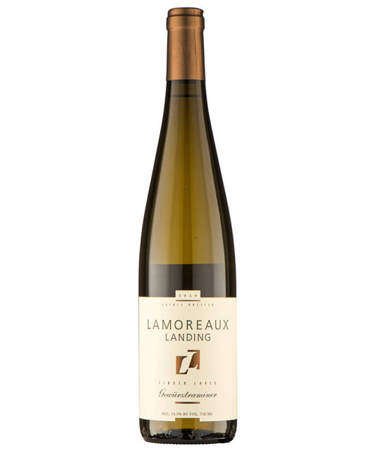 Lamoreaux Landing Gewurtztraminer 2021 white wine from USA New York – wine bottle image