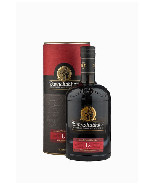Bunnahabhain 12 Year Old Islay Single Malt Scotch whisky from Scotland – spirit bottle image