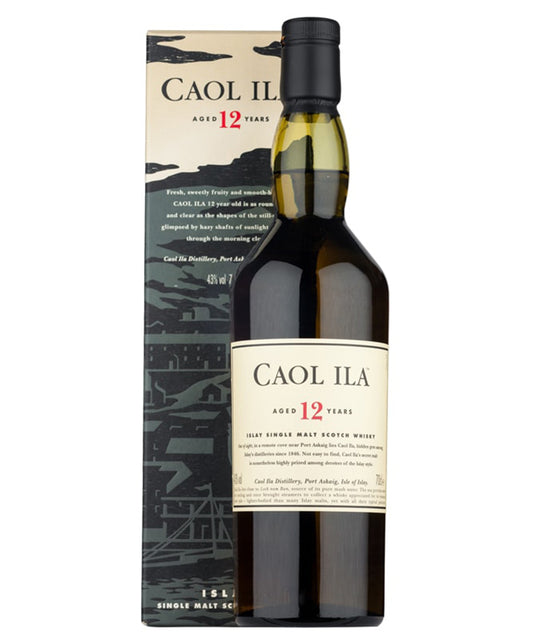 Caol Ila 12 Year Old Single Malt Whisky Islay Scotland 12 years aged – spirit bottle image