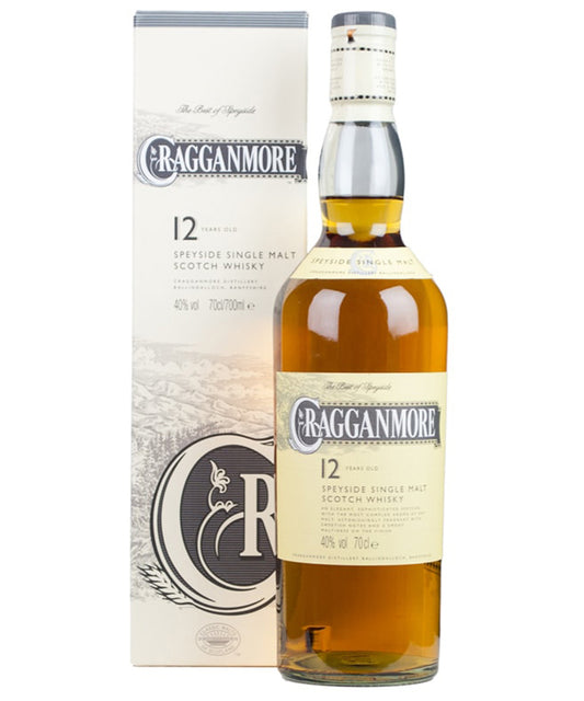 Cragganmore 12 Year Old Single Malt Whisky Speyside Scotland 12 years old – spirit bottle image