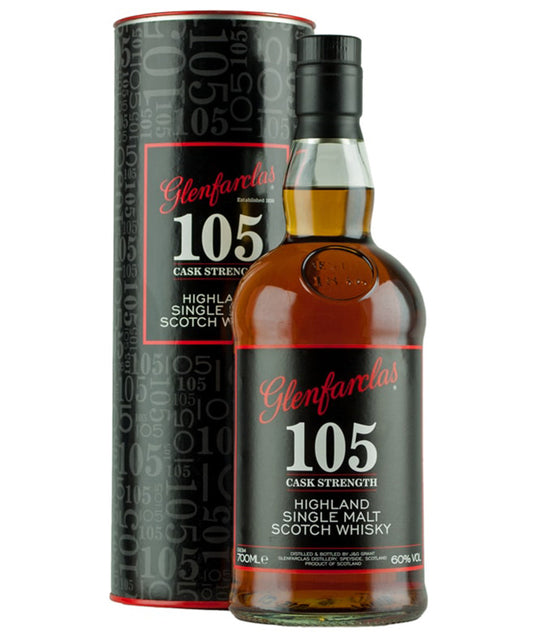 Glenfarclas 105 Cask Strength Single Malt Whisky from Scotland Speyside – spirit bottle image