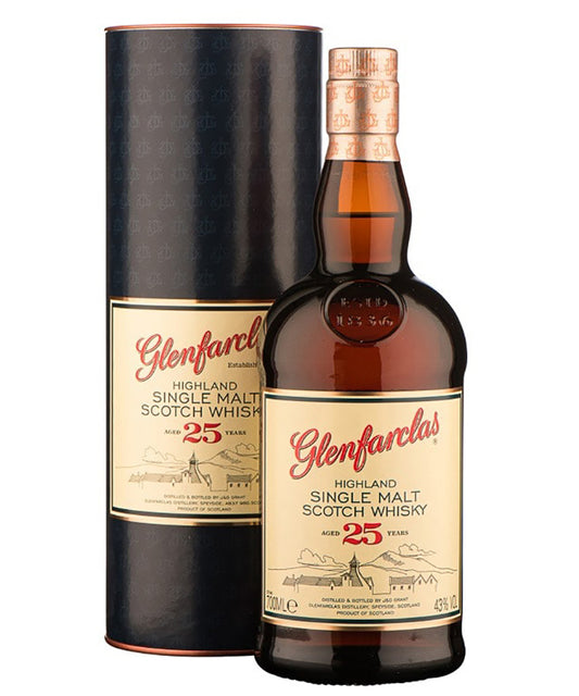 Glenfarclas 25 Year Old Single Malt Whisky from Scotland Highland – spirit bottle image