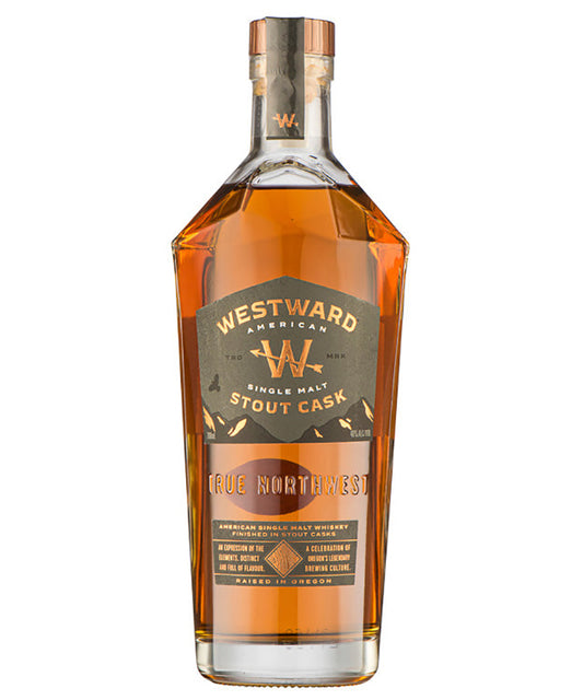 Westward American Single Malt Stout Cask Whiskey from Oregon USA – spirit bottle image